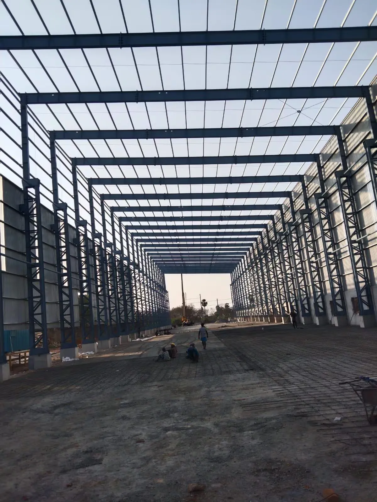 Stairs steel shed construction